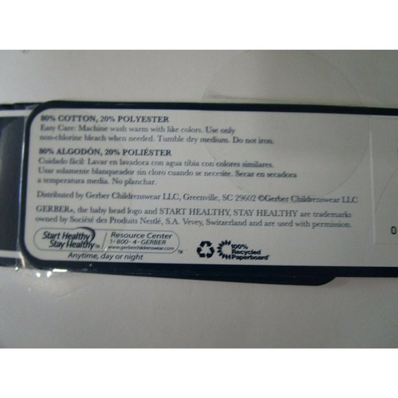 Gerber Blue Bear Terry Hooded Bath Wrap New 22" by 33" Cotton Polyester Blend - Picture 5 of 7